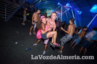 Celebración del Festival de Música Electrónica, Dreambeach, en Villaricos.