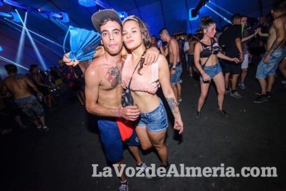 Celebración del Festival de Música Electrónica, Dreambeach, en Villaricos.