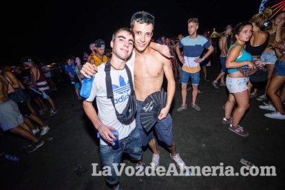 Celebración del Festival de Música Electrónica, Dreambeach, en Villaricos.