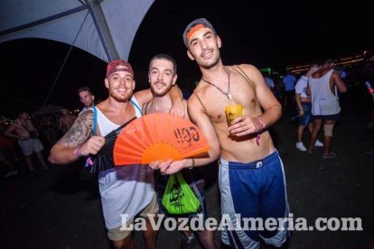 Celebración del Festival de Música Electrónica, Dreambeach, en Villaricos.