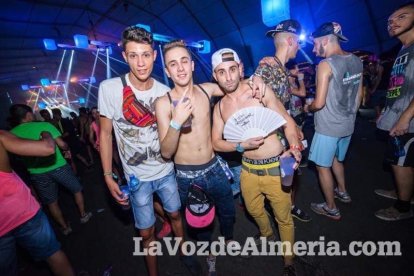 Celebración del Festival de Música Electrónica, Dreambeach, en Villaricos.