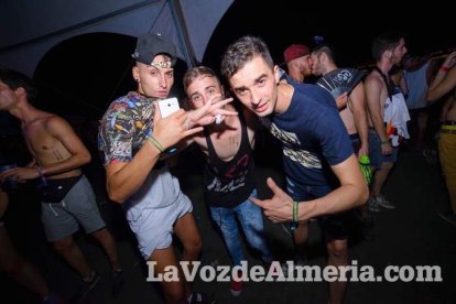 Celebración del Festival de Música Electrónica, Dreambeach, en Villaricos.