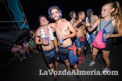 Celebración del Festival de Música Electrónica, Dreambeach, en Villaricos.