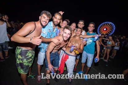 Celebración del Festival de Música Electrónica, Dreambeach, en Villaricos.
