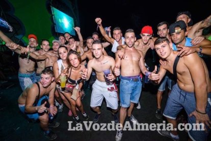 Celebración del Festival de Música Electrónica, Dreambeach, en Villaricos.