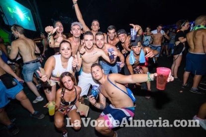 Celebración del Festival de Música Electrónica, Dreambeach, en Villaricos.