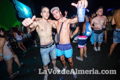 Celebración del Festival de Música Electrónica, Dreambeach, en Villaricos.
