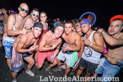 Celebración del Festival de Música Electrónica, Dreambeach, en Villaricos.