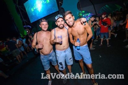 Celebración del Festival de Música Electrónica, Dreambeach, en Villaricos.