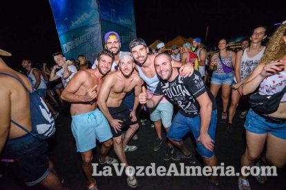 Celebración del Festival de Música Electrónica, Dreambeach, en Villaricos.