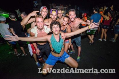 Celebración del Festival de Música Electrónica, Dreambeach, en Villaricos.