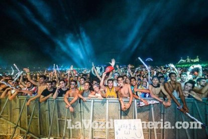 Celebración del Festival de Música Electrónica, Dreambeach, en Villaricos.