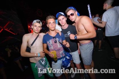 Celebración del Festival de Música Electrónica, Dreambeach, en Villaricos.