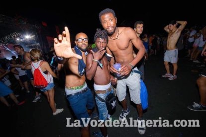 Celebración del Festival de Música Electrónica, Dreambeach, en Villaricos.