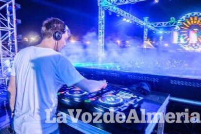 Celebración del Festival de Música Electrónica, Dreambeach, en Villaricos.