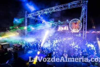 Celebración del Festival de Música Electrónica, Dreambeach, en Villaricos.