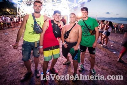 Celebración del Festival de Música Electrónica, Dreambeach, en Villaricos.