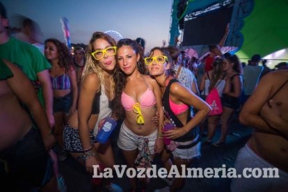 Celebración del Festival de Música Electrónica, Dreambeach, en Villaricos.