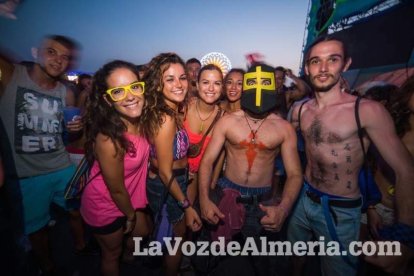 Celebración del Festival de Música Electrónica, Dreambeach, en Villaricos.