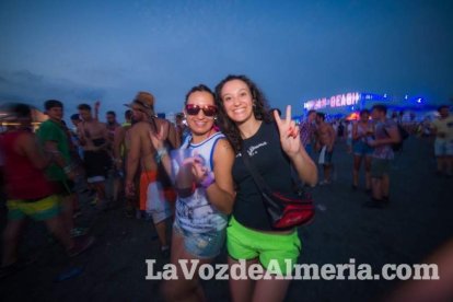 Celebración del Festival de Música Electrónica, Dreambeach, en Villaricos.