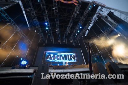Celebración del Festival de Música Electrónica, Dreambeach, en Villaricos.