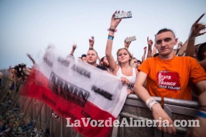 Celebración del Festival de Música Electrónica, Dreambeach, en Villaricos.