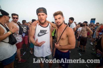 Celebración del Festival de Música Electrónica, Dreambeach, en Villaricos.