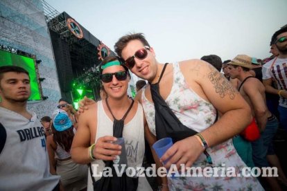Celebración del Festival de Música Electrónica, Dreambeach, en Villaricos.