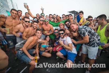 Celebración del Festival de Música Electrónica, Dreambeach, en Villaricos.