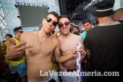 Celebración del Festival de Música Electrónica, Dreambeach, en Villaricos.
