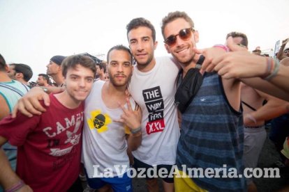 Celebración del Festival de Música Electrónica, Dreambeach, en Villaricos.
