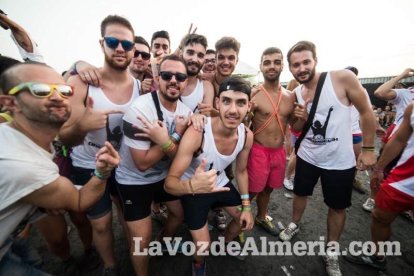 Celebración del Festival de Música Electrónica, Dreambeach, en Villaricos.
