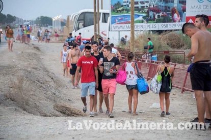 Celebración del Festival de Música Electrónica, Dreambeach, en Villaricos.