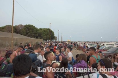 Celebración del Festival de Música Electrónica, Dreambeach, en Villaricos.