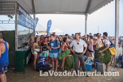 Celebración del Festival de Música Electrónica, Dreambeach, en Villaricos.