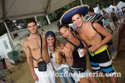 Celebración del Festival de Música Electrónica, Dreambeach, en Villaricos.