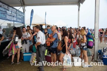 Celebración del Festival de Música Electrónica, Dreambeach, en Villaricos.
