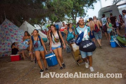 Celebración del Festival de Música Electrónica, Dreambeach, en Villaricos.