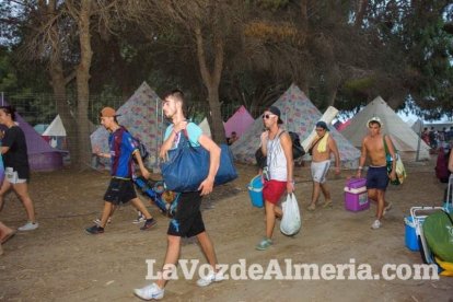 Celebración del Festival de Música Electrónica, Dreambeach, en Villaricos.