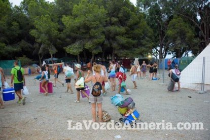 Celebración del Festival de Música Electrónica, Dreambeach, en Villaricos.