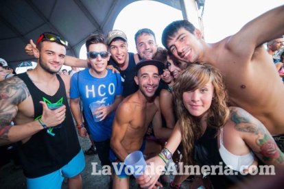 Celebración del Festival de Música Electrónica, Dreambeach, en Villaricos.