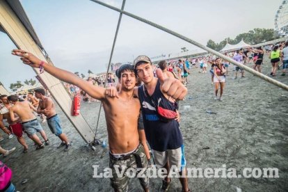 Celebración del Festival de Música Electrónica, Dreambeach, en Villaricos.