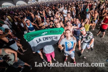 Celebración del Festival de Música Electrónica, Dreambeach, en Villaricos.