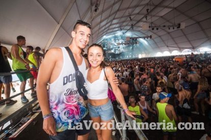Celebración del Festival de Música Electrónica, Dreambeach, en Villaricos.