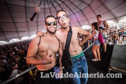 Celebración del Festival de Música Electrónica, Dreambeach, en Villaricos.