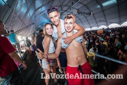 Celebración del Festival de Música Electrónica, Dreambeach, en Villaricos.