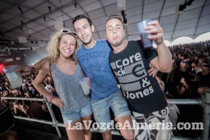 Celebración del Festival de Música Electrónica, Dreambeach, en Villaricos.