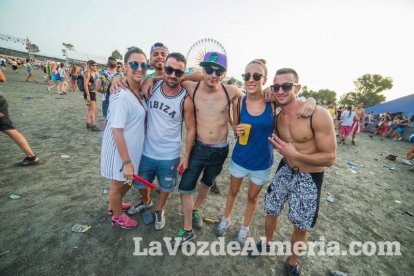 Celebración del Festival de Música Electrónica, Dreambeach, en Villaricos.