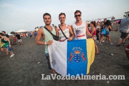 Celebración del Festival de Música Electrónica, Dreambeach, en Villaricos.