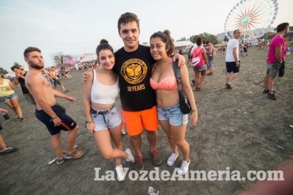 Celebración del Festival de Música Electrónica, Dreambeach, en Villaricos.